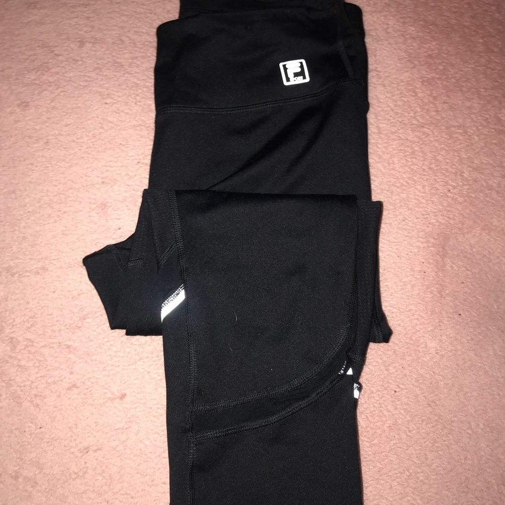 fila cropped & mesh leggings .